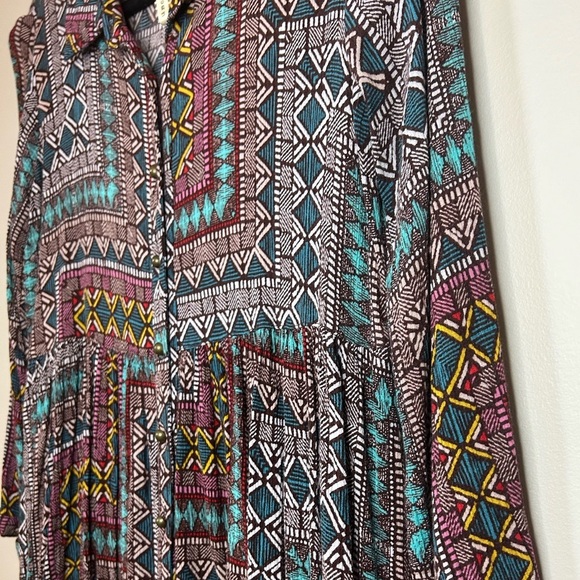 Uncle Frank Multicolor Geometric Midi Dress - Picture 5 of 7